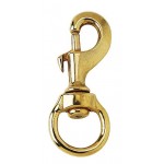 Karabinerauge 20 mm rund Messing