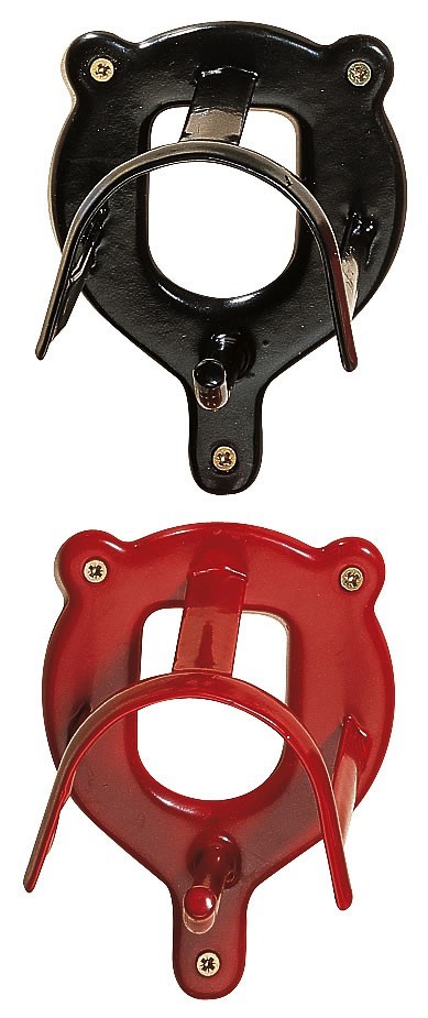 Zaumhalter mit Vinylüberzug Schwarz