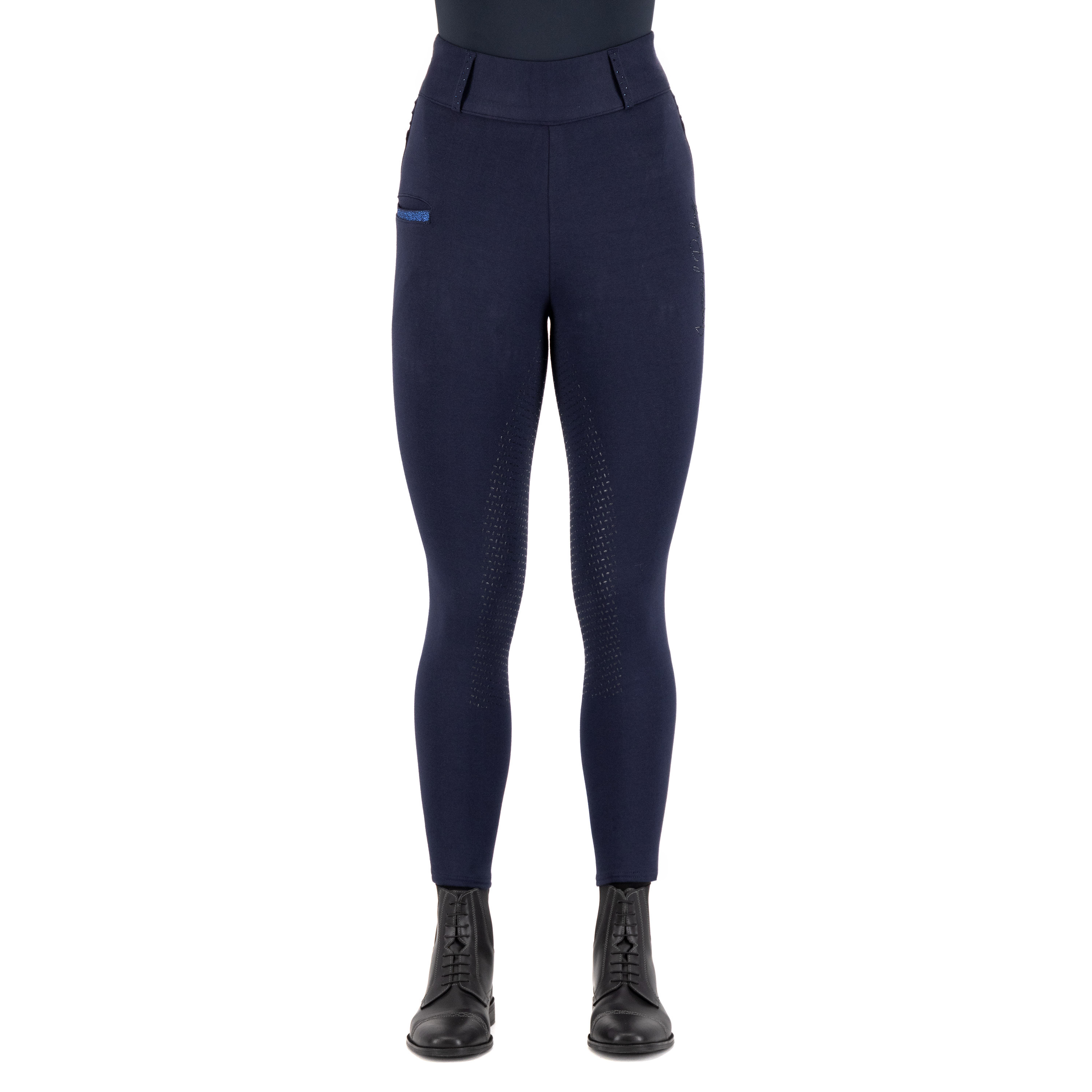 Reitleggings Imperial Riding Comfi Sparks Winter FullGrip Damen Saphir Blau Reitleggings Imperial Riding Comfi Sparks Winter FullGrip Damen Saphir Blau