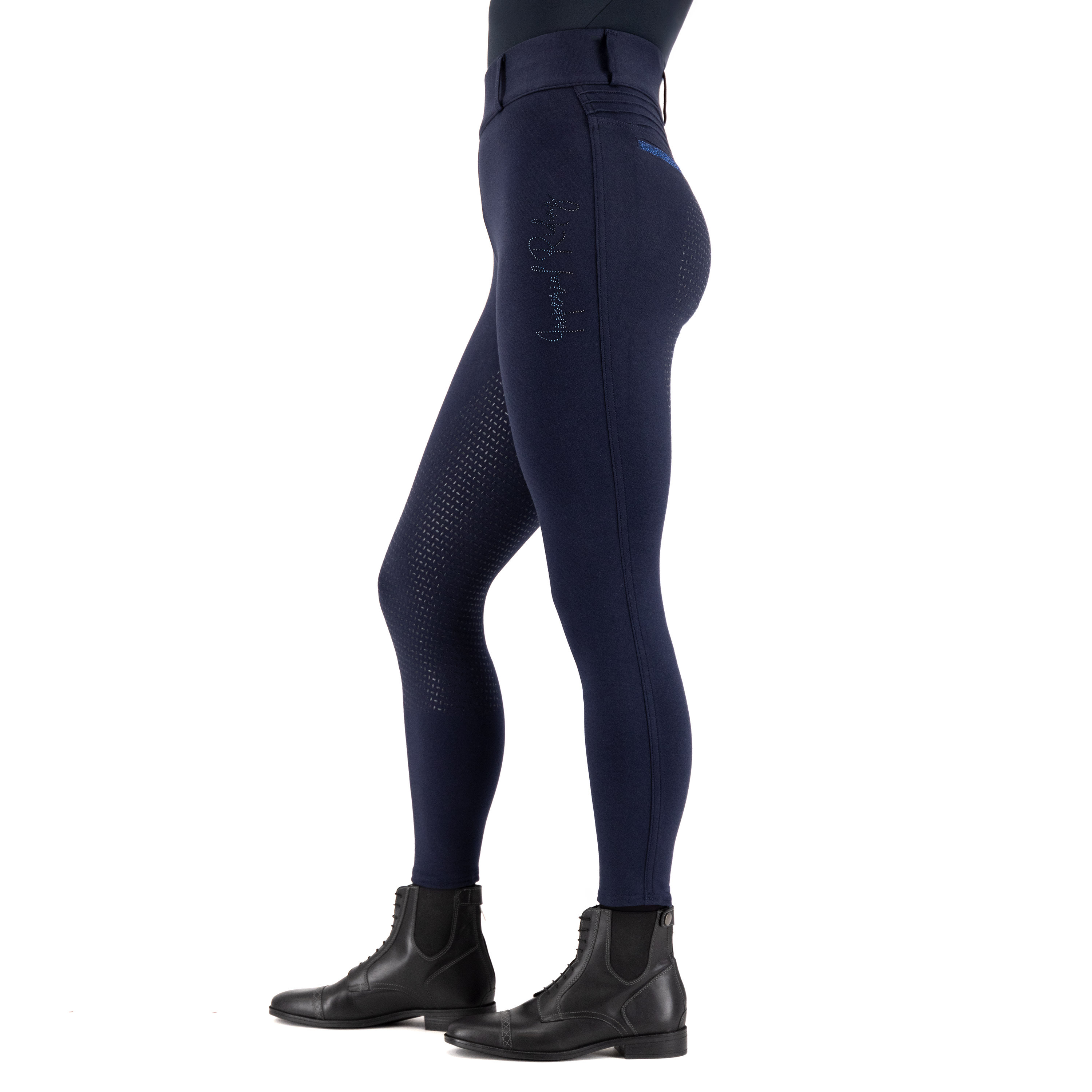 Reitleggings Imperial Riding Comfi Sparks Winter FullGrip Damen Saphir Blau Reitleggings Imperial Riding Comfi Sparks Winter FullGrip Damen Saphir Blau