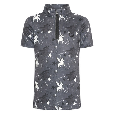 Kurzarm-Poloshirt Imperial Riding Olivia AOP Kinder