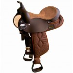 Western-Sattel Brad Ren's Pleasure Leder und Cordura