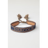 Armband Baya Harcour - Marine / Apricot