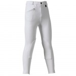 Daslö Kinderreithose Dickes Gewebe Weiß Besatz