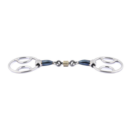 Mors Blue Steel Jump'In mit drei Wirkungen, doppelt gebrochen, mit Kupferringen