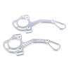 Hackamore Jin Stirrup - Glänzendes Aluminium