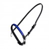 KLEINES NYLONHALFTER MIT RING - Schwarz / Blau