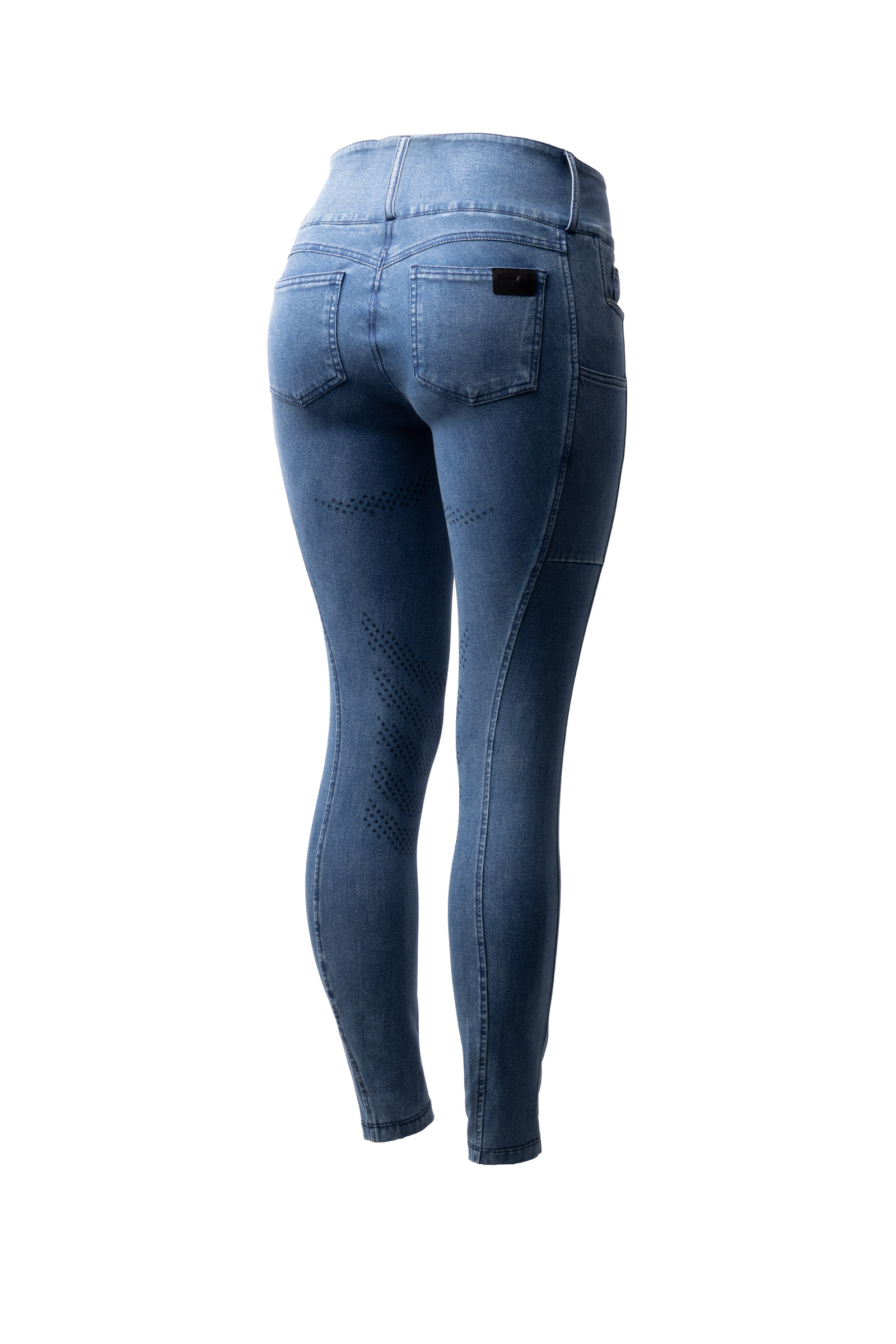 Damenreithose Horze Carolyn Denim Fullgrip Hellblaues Denim Damenreithose Horze Carolyn Denim Fullgrip Hellblaues Denim