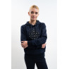 Hoodie Harcour Samy - Marine-Mosaik