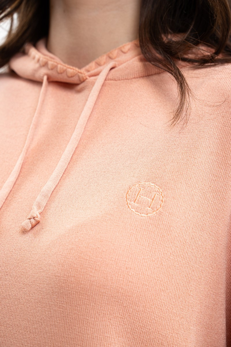 Damen-Kapuzenpullover Plume Harcour Aprikose Orange