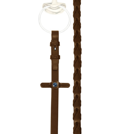 Hunter-Zügel Stübben geflochtenes Leder