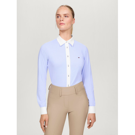 Tommy Hilfiger Equestrian Essex Stretch Oxford Langarmhemd Damen