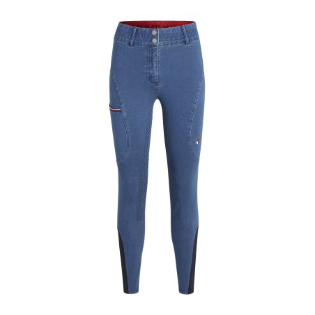 Tommy Hilfiger Equestrian Texas Denim Vollbesatz Damenreithose