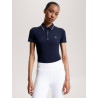 Tommy Hilfiger Equestrian Harlem Damen Poloshirt mit kurzen Ärmeln - Marineblau