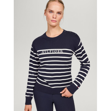 Tommy Hilfiger Equestrian Fairflied Damen-Marinière-Pullover