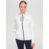 Damen-Zip-Sweatshirt Tommy Hilfiger Equestrian Kingston - Ecru