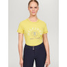 Grafisches T-Shirt Tommy Hilfiger Equestrian Newport Damen kurzärmelig - Zitronen-Ella