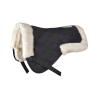 Waldhausen Sattelpad mit Kunstfell - Schwarz / Natur