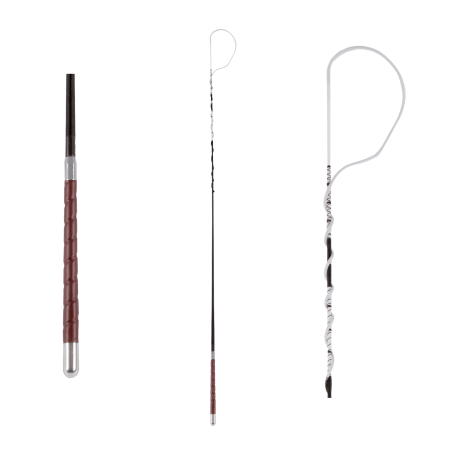 Waldhausen Fahrpeitsche mit Ledergriff