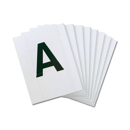 Buchstaben auf Tafel Waldhausen 20 x 60 m