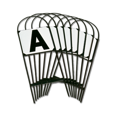 Waldhausen-Buchstaben für Reitbahn auf Metallhalter zur Verankerung 20 x 60 m