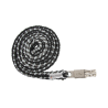 Führstrick Waldhausen Plus mit Panikhaken - Schwarz / Grau