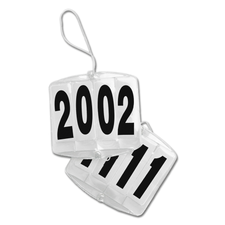 Waldhausen-Nummernhalter 4-stellig für Trense mit Gummis