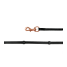 Islandzügel Waldhausen Karabiner - Schwarz / Roségold