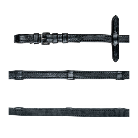 Waldhausen-Zügel aus Leder und Gummi