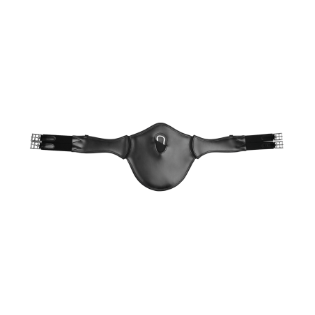 Waldhausen-Bauchlatz-Gurt aus Leder mit elastischer Bauchlatzplatte