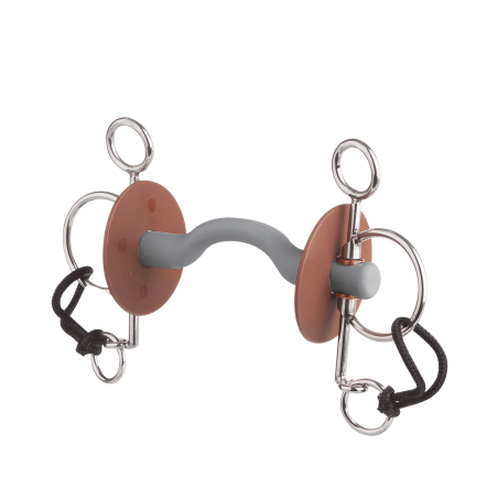 Pelham-Gebiss Beris mit langem Mundstück und Zungenfreiheit