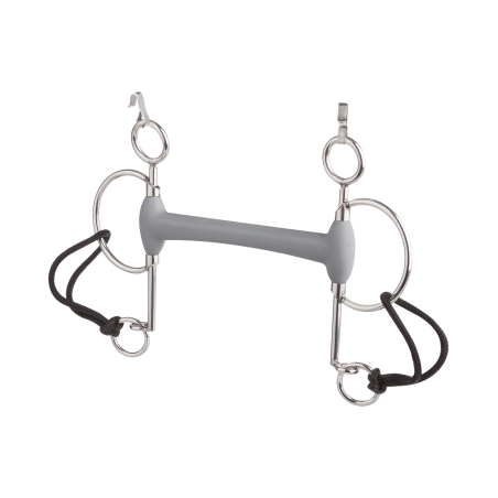 Pelham-Gebiss Beris mit langem Olivenkopfgebiss