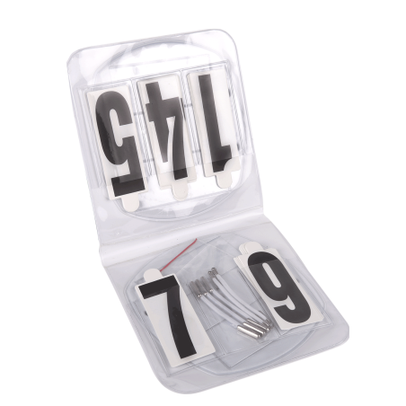 Ovales Nummernset Waldhausen mit Gummibändern