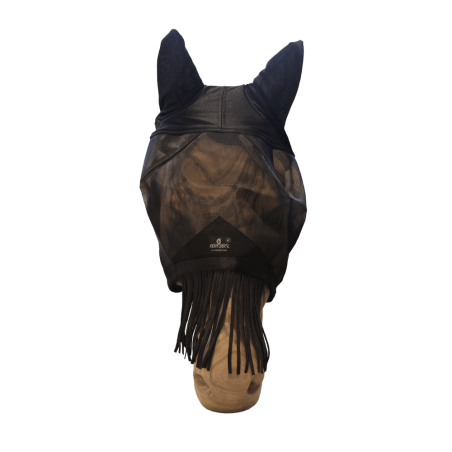 Klassische Fliegenmaske mit Ohren & Nasenfransen Kentucky