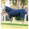 Horseware Amigo 1200D Plus Ponymantel Turnout 0g - Marine / Titan Grau / Silber