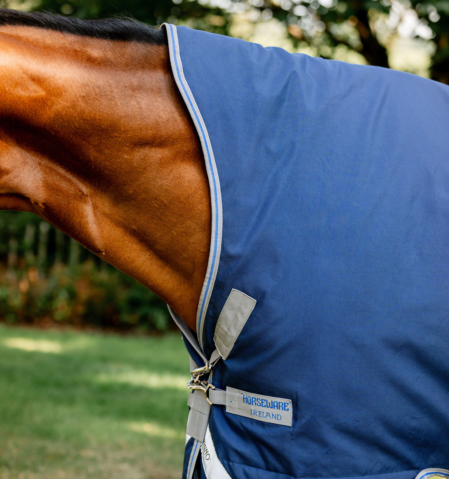 Pferdedecke Horseware Rhino Wug Vari-Layer 450g Schwarz / Titan Grau / Klassisches Blau