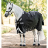 Horseware Rambo 1680D Turnout 100g Decke - Schwarz / Sturm / Silbergrau