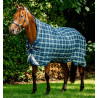 Horseware Rhino Wug Turnout 0g Decke - Hunter check /Marine / vert