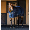Horseware Rhino Stalldecke 100g - Schwarz / Titan Grau / Klassisches Blau