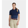 Damen Kurzarm-Polo Aeromesh Horse Pilot - Marine