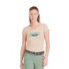 Damen T-Shirt Horse Pilot Team - Sand