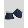 Gamaschen Montar aus glattem PU-Leder - Taubenblau