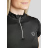 Wettkampf-Poloshirt Montar Everly Crystal Logo Curve Damen - Schwarz