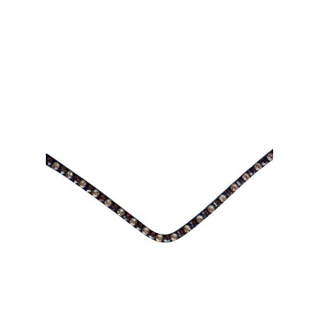 Stirnband Montar Fair Latte / Braun Kristall gebogen