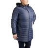 Lange gesteppte Jacke Montar MoKately Curve Damen - Dunkelmarine