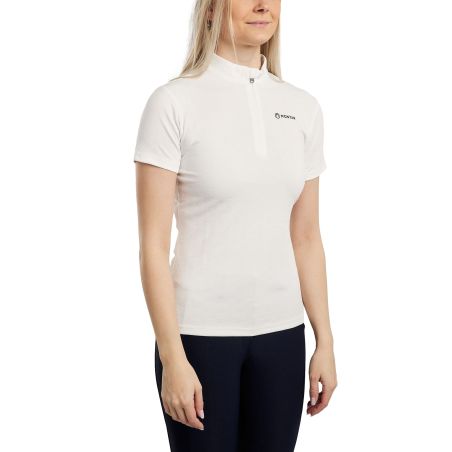 Trainingspolo Montar MoCilia raffiniert Damen Kurzarm Jacquard