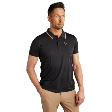 Kurzärmliges Poloshirt Montar MoDrake mit kontrastierendem Kragen und Logo für Herren
