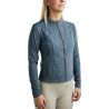 Damen-Full-Zip-Jacke Montar MoGloria mit Kaviarstreifen - Dunkelschiefer