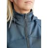 Softshelljacke mit Reißverschluss Montar MoBlair abnehmbare Kapuze Kristalle Gun Metal Damen - Dunkelschiefer