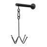 Trensenhalter Grooming Deluxe mit 4 Armen zur Wandbefestigung - Schwarz